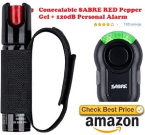 sabre pepper spray + personal alarm 120 dB amazon